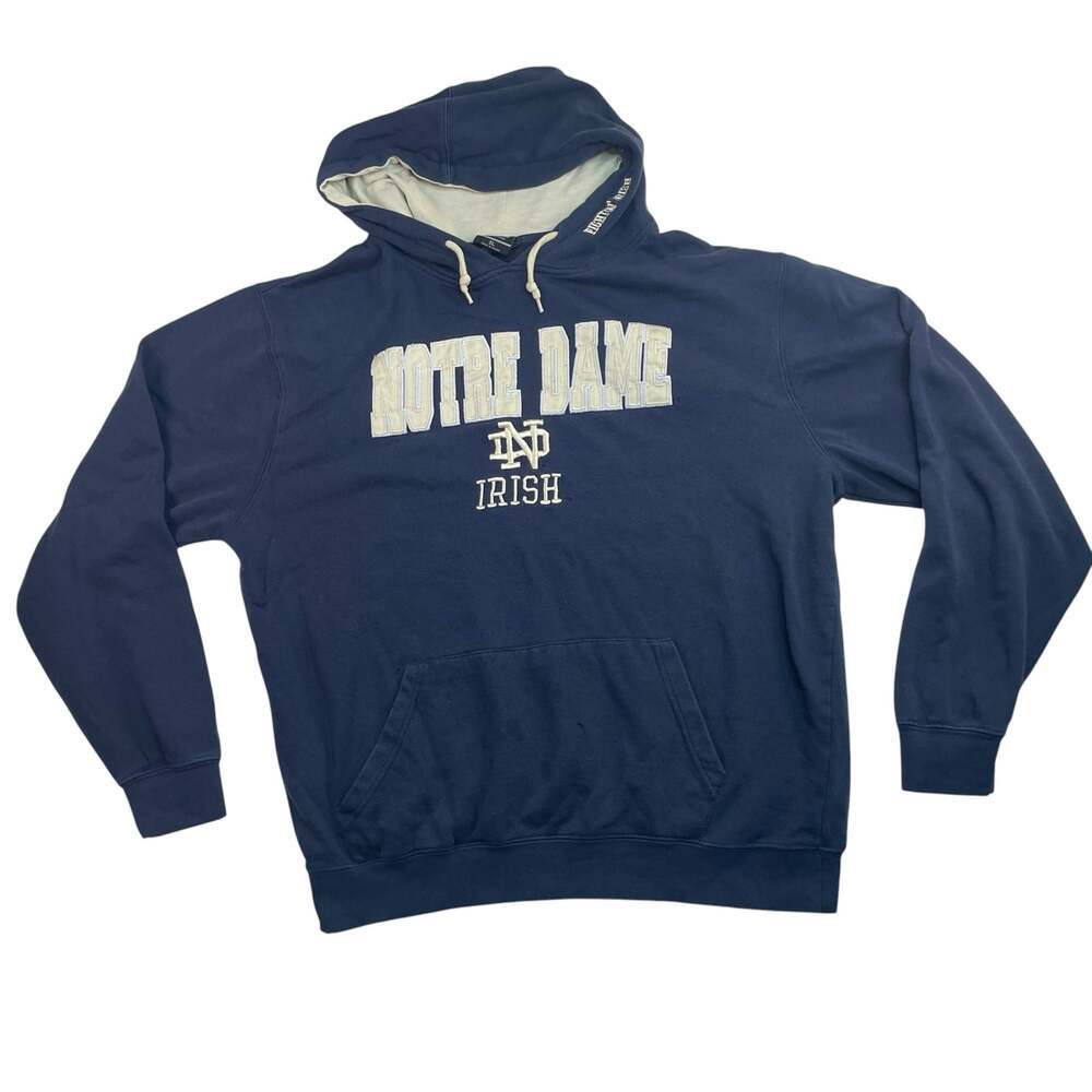 Notre Dame Fighting Irish Pullover Hoodie Blue Men’s XL